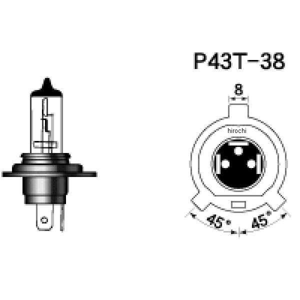 【メーカー在庫あり】 16C M&H マツシマ ヘッドライトバルブH4 12V60/55W(クリアー) JP店 | ホンダ | 02