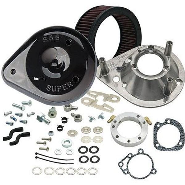 170-0312B S\u0026Sサイクル S\u0026S Cycle ティアドロップエアクリーナーキット 08年-17年 TWIN CAM 黒 JP店
