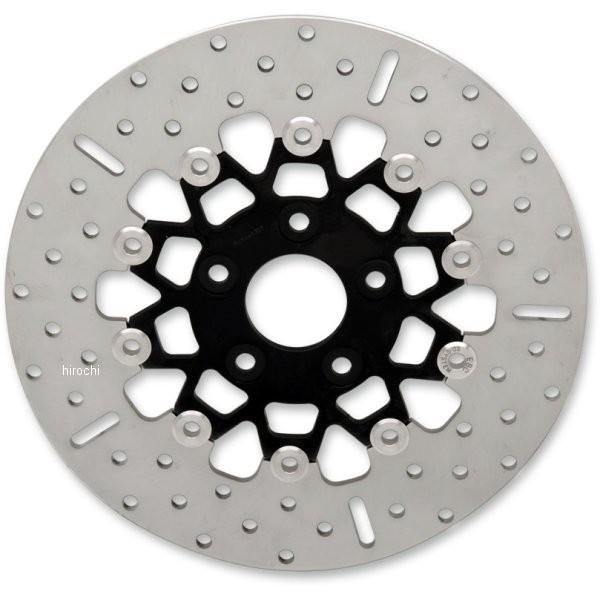 【USA在庫あり】 1710-2252 EBC イービーシー ローター 11.5インチ リア ワイド 黒/クローム 10ボタン フローティング JP店