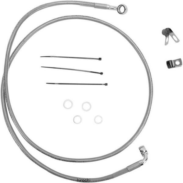 【USA在庫あり】 1741-2675 DRAG フロント ブレーキライン ステンレス 88年-03年 XL +2インチ(44インチ) JP店