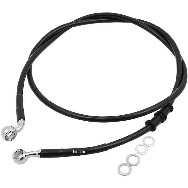 【USA在庫あり】 1741-2897 DRAG フロント ブレーキライン 黒ステンレス 08年以降 FXDB +6インチ(54.125インチ) JP店