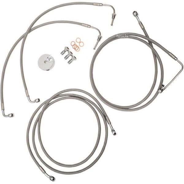【USA在庫あり】 1741-3943 LAチョッパーズ LA Choppers ブレーキホース ステンレス 09年-13年 FLH ABS付 15-17インチ用 JP店