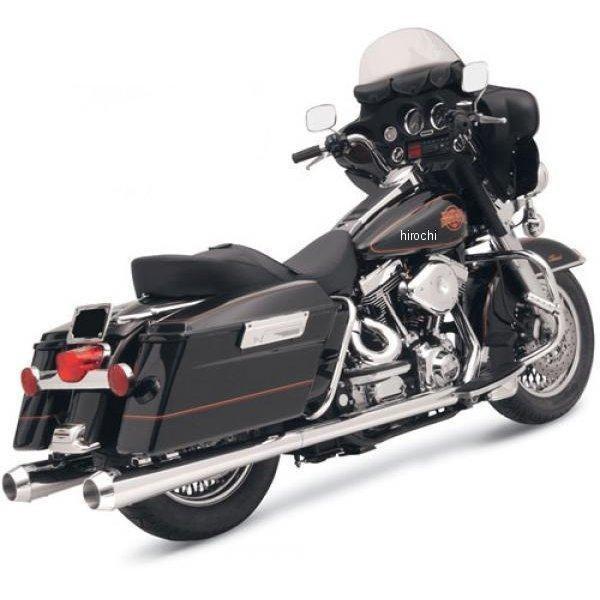 【USA在庫あり】 1801-0184 バッサニ Bassani 4インチ スリップオンマフラー 95年-16年 メガホン/クローム/ポリッシュ JP店