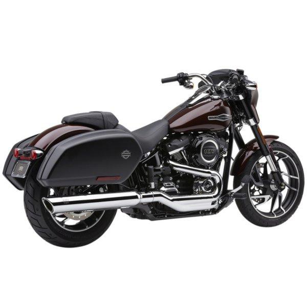 【USA在庫あり】 1801-1300 コブラ COBRA 4インチ スリップオンマフラー 909 Twins FLSB クローム JP店