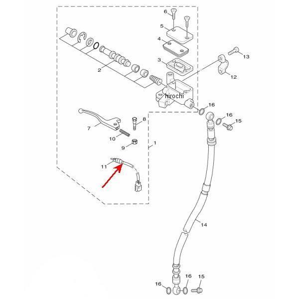 YAMAHA（ヤマハ） 1MS-H3980-01 ヤマハ純正 フロントストップスイッチ