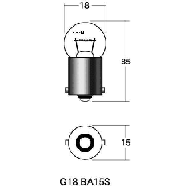 【メーカー在庫あり】 1P5115OR M&H マツシマ 口金シングル球 12V23W ウインカー球 (オレンジ) (1個売り) JP店｜hirochi｜03