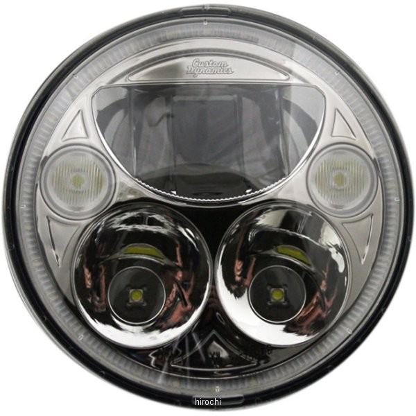 【USA在庫あり】 2001-1263 カスタムダイナミクス LED ヘッドライト 7インチ TruBEAM H4 5800K Hi/Low クローム JP店