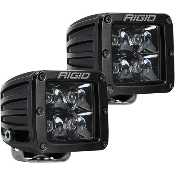 【USA在庫あり】 2001-1610 リジッドインダストリー Rigid スポットライト Dシリーズ 黒 左右ペア JP店