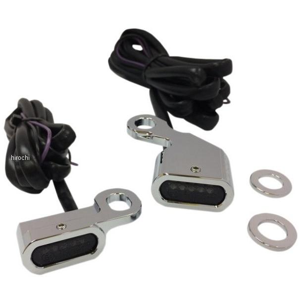 【USA在庫あり】 2040-2133 DRAG LEDハンドルバーマーカーライト 00年-14年 ソフテイル クローム/スモーク JP店