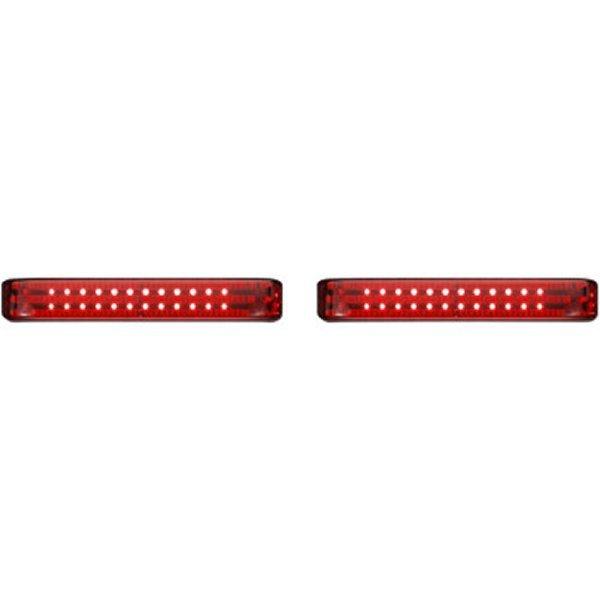 【USA在庫あり】 2040-2569 カスタム ダイナミクス LEDサドルバッグライト 14年以降 FLHX クローム/赤 JP店_1