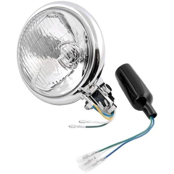【メーカー在庫あり】 205-303 キジマ ヘッドライト 6インチ(152mm) ベーツタイプ 12V60/55W クローム JP店 | KIJIMA