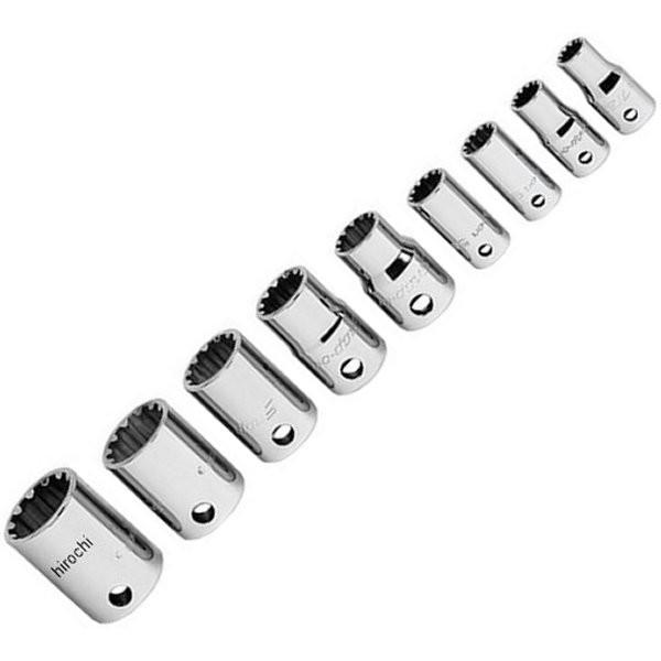 209TFES スナップオン Snap-on ソケット シャロー スプライン 1/4"-3/8" ドライブ 9個セット JP店 | 