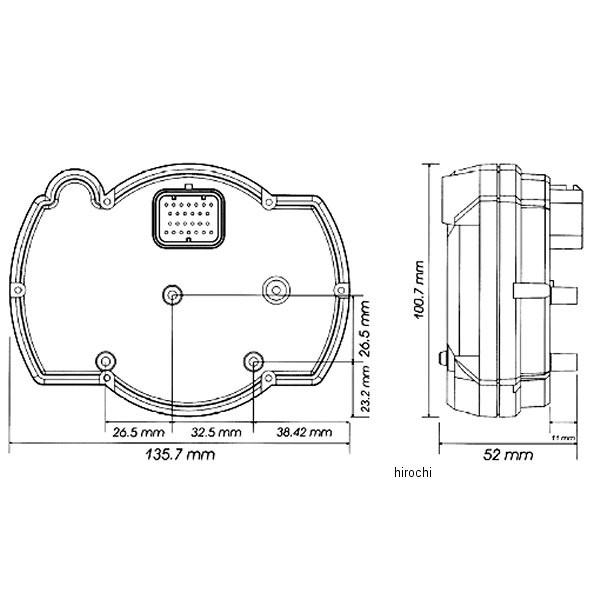 USA在庫あり】 2201-0085 KOSO RX2-NR GPスタイル レースタコメーター