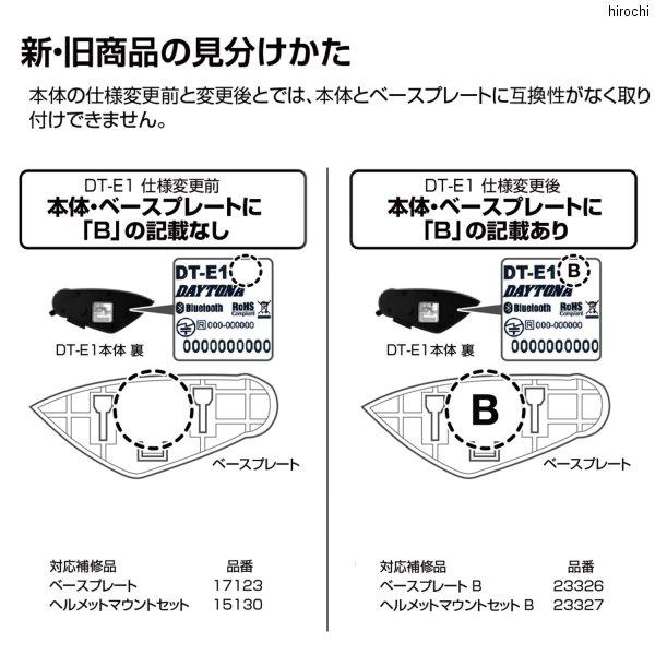 デイトナ インカム DT-01 ベースプレート2セット 白パネル付 DAYTONA