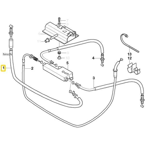 32737692561 BMW純正 アクセル ケーブル L=965mm JP店