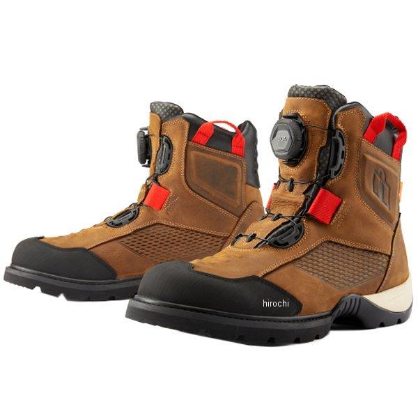 3403-1168 アイコン ICON ブーツ STORMHAWK 茶 11サイズ JP店