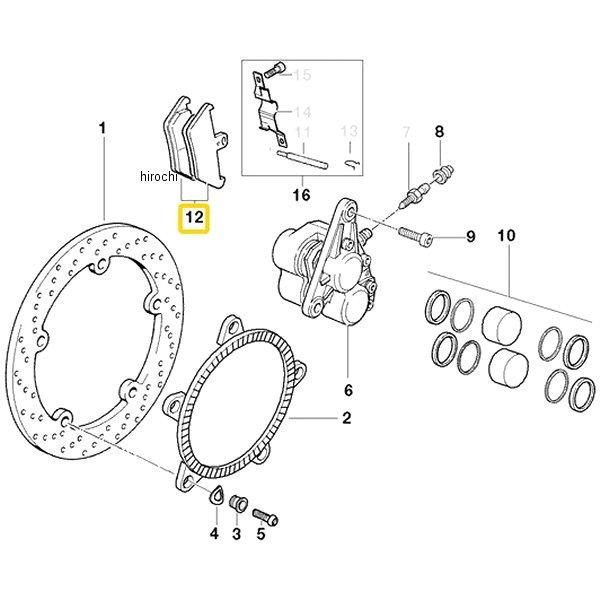 34117660448 BMW純正 ブレーキパッドセット、白 BREMBO JP店
