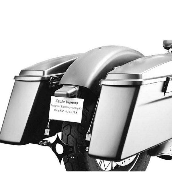【USA棚卸し資産あり】 3501-1017 循環過程視力 Cycle Visions サドル御徒面子取り付き金具 FXS/FLS 黒 JP店 車、バイク、自転車-サイドバッグ、サドルバッグ-バイク用バッグ