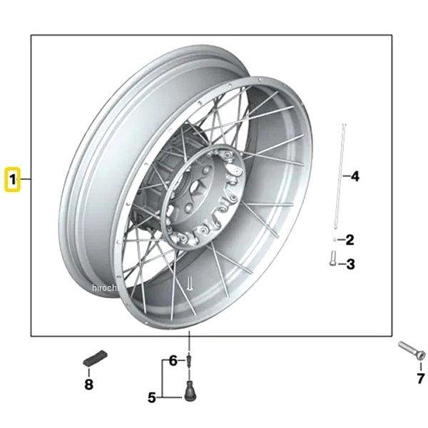 36318562513 BMW純正 R スポークホィール、黒 JP店