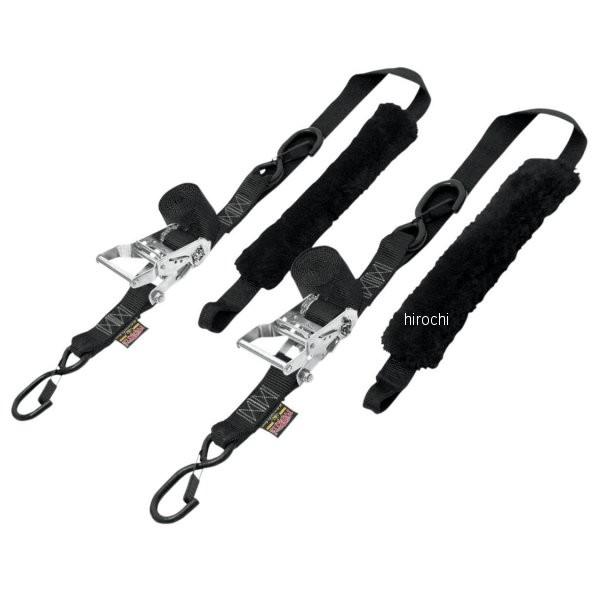 【USA在庫あり】 3920-0173 パワータイ POWERTYE 幅1.5インチ(38mm) ラチェット タイダウンキット 6.5フィート(1.98m) 黒 (左右ペア) JP店