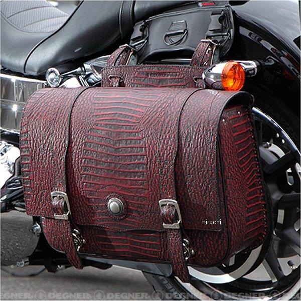 DEGNER（デグナー） SB-48CR クロコエンボスサドルバッグ 赤 JP店 
