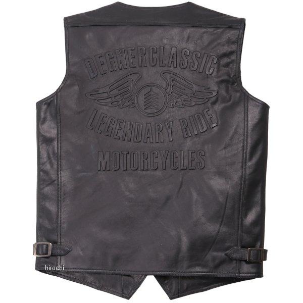 DEGNER デグナー レザーベスト ウエスタン Lサイズ ブラック DEGNER（デグナー） 【メーカー在庫あり】 V-17 レザーベスト 黒 L