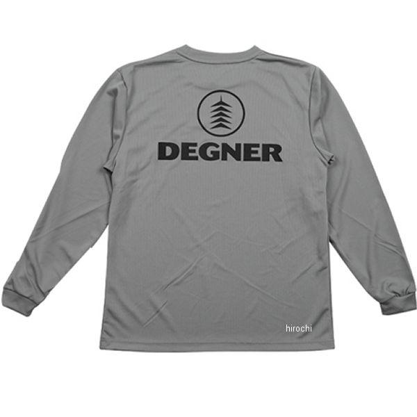 【メーカー在庫あり】 23TS-3 デグナー DEGNER デグナー ドライ長袖Tシャツ グレー/黒 Sサイズ JP店｜hirochi｜02