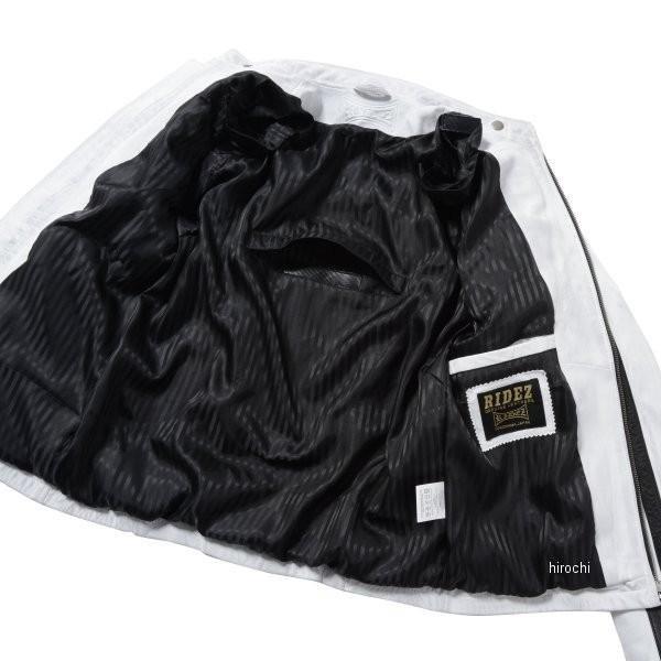 【メーカー在庫あり】 RLJ1101 ライズ RIDEZ COMP ライダースジャケット 白/黒 2XLサイズ JP店｜hirochi｜03