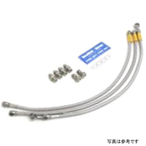 20671700S グッドリッジ ビルドアライン フロント ブレーキホースキット 3本タイプ 11年以降 ニンジャ1000 ABS ステンレス/スモーク JP店