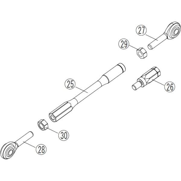 FCK7002-L07B ゲイルスピード GALE SPEED リペア FCK7002B用 チェンジロッド 黒 JP店