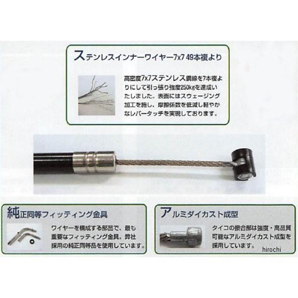 JB314A10 アルキャンハンズ ALCAN hands スロットルワイヤー 100mmロング 84年-86年 RZ250RR 黒 JP店