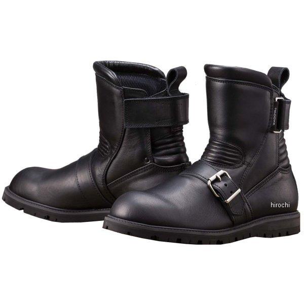 カドヤ NO4313-0BK25 4313 KADOYA レザーブーツ BLACK ANKLE 黒 25.0cm 