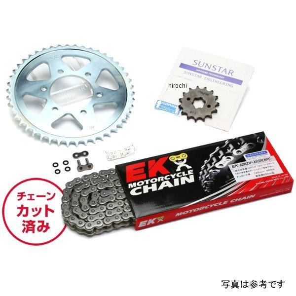 KE20236 サンスター スプロケット＆チェーンキット 428 87年-01年 TW200 シルバー JP店