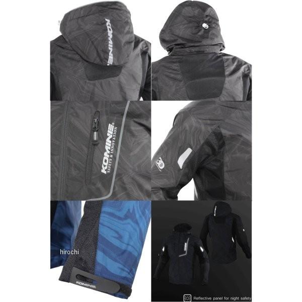 KOMINE JK-112 ブラックマーブル　新品 コミネ JK-112 プロテクトハーフメッシュパーカ -ゲンリ 春夏