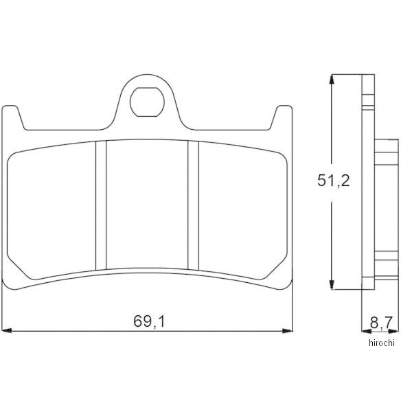 403-AGPA097-ZXC アコサット ACCOSSATO ブレーキパッド ZXCレーシング 01年 XJR1300 SP Front JP店