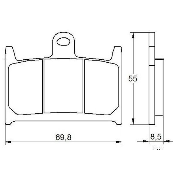 403-AGPA058-EV1 アコサット ACCOSSATO ブレーキパッド エボリューションEV1 92年 TRIUMPH DAYTONA JP店