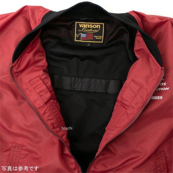 VANSON（バンソン） SVS2403S 春夏モデル ナイロンMA-1ジャケット 黒 L