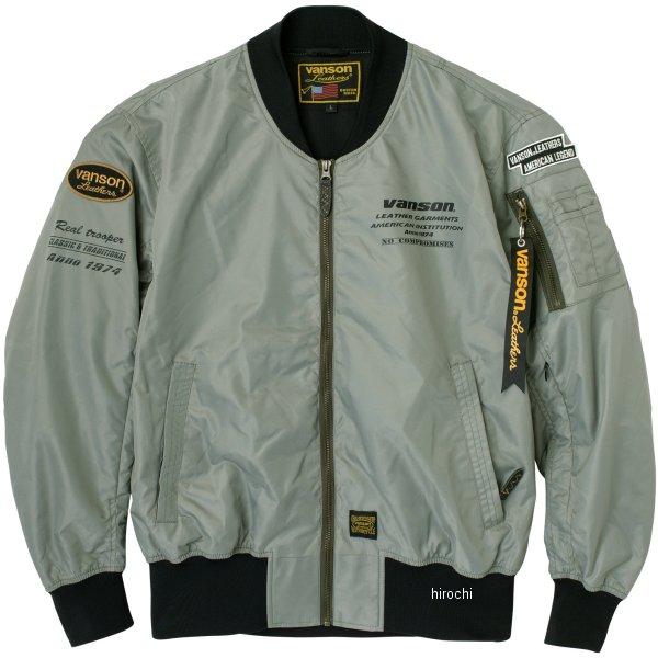 VANSON SVS2403S ブラック (XL) VANSON（バンソン） SVS2403S 春夏モデル ナイロンMA-1ジャケット