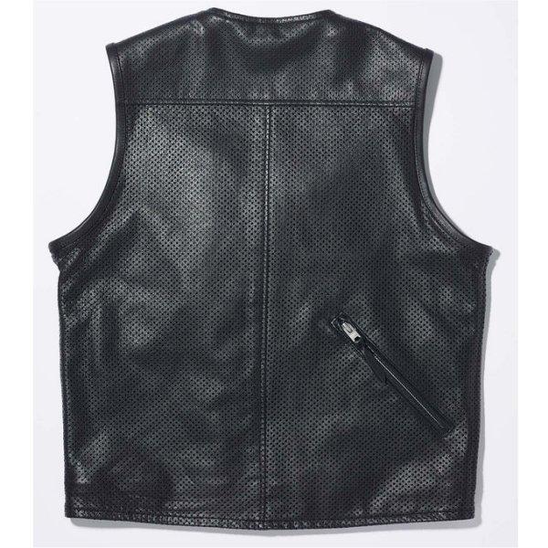 0524 カドヤ KADOYA 2024年春夏モデル レザーベスト PL-RIDERS VEST 黒 3Lサイズ JP店｜hirochi｜02