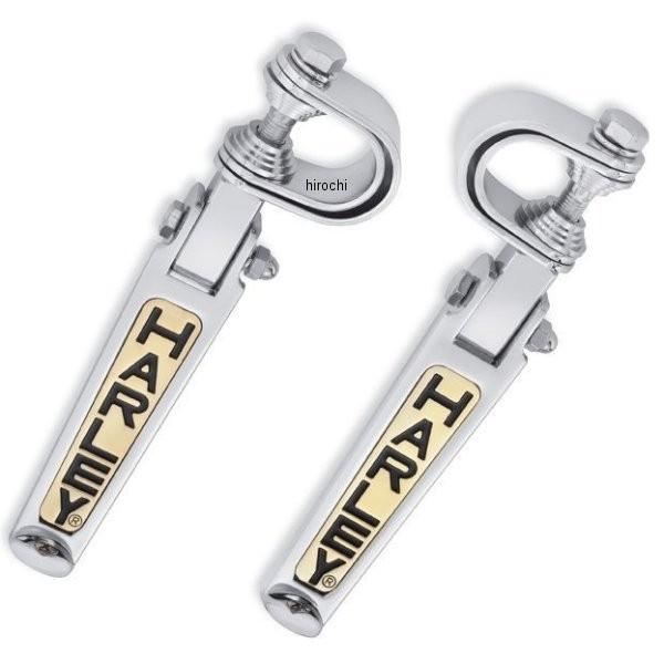 Harley Davidson - 49102-86T ハーレー文句なし エンジンガードマウントフットペグ HARLEYロゴタイプ JP店 ステップ-車、バイク、自転車