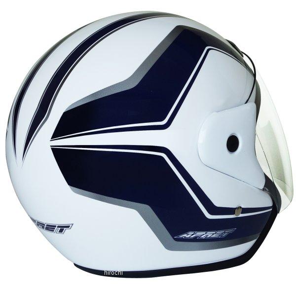 リード工業 APRET ジェットヘルメット ホワイト/ブルー（57～59cm） リード工業 【メーカー在庫あり】 APRETREIT1 APRET ジェット