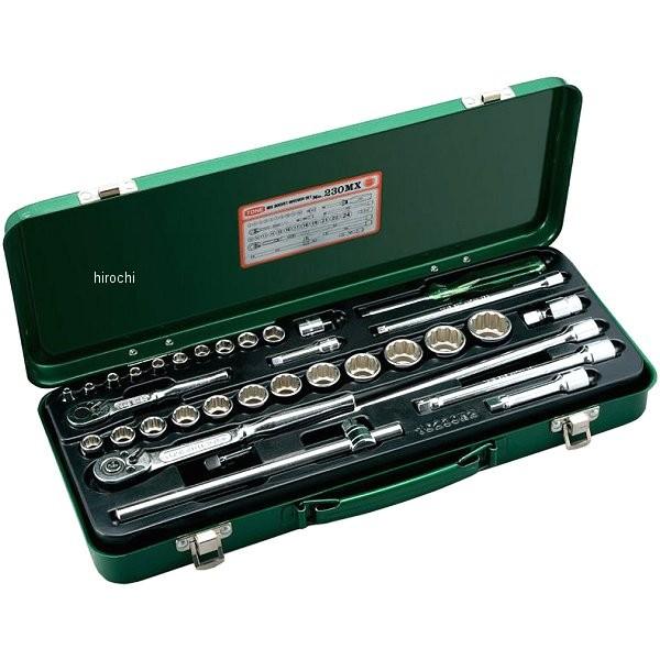 230MX トネ TONE ミックスソケットレンチセット 産業機械 自動車 バイク用 差込角 6.35mm (1/4インチ) 9.5mm(3/8インチ) JP店