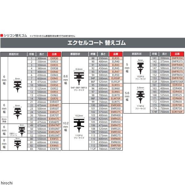 【メーカー在庫あり】 EMR300 ピア PIAA エクセルコート 替えゴム 300mm JP店｜hirochi｜02