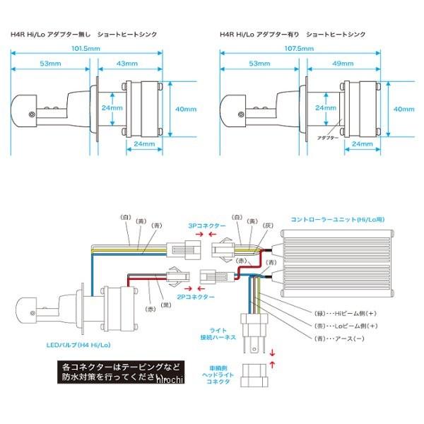 専用　2個 PROTEC（プロテック） 65005 PROTEC LEDヘッドライトバルブ 2灯キット