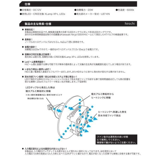 専用 65056 プロテック PROTEC LEDバルブ LB7-BRR H7 LO BMW S1000RR JP店