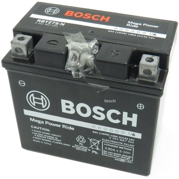 【メーカー在庫あり】 4969655113380 RBTZ7S-N BOSCH ボッシュ MFバッテリー 制御弁型 12V (液入り充電済) JP店