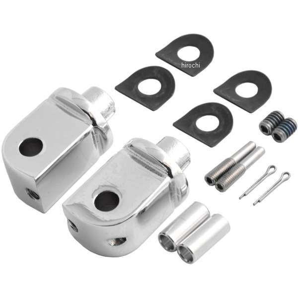 【USA在庫あり】 kur8825 クリアキン Kuryakyn フットペグ 取付金具 スプライン 左右ペア リア ホンダ、ヤマハ JP店
