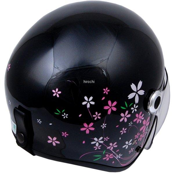 【メーカー在庫あり】 4984679511981 TNK工業 レディースジェットヘルメット GS-6 サクラブラック フリーサイズ (57-58cm未満) JP店｜hirochi｜02