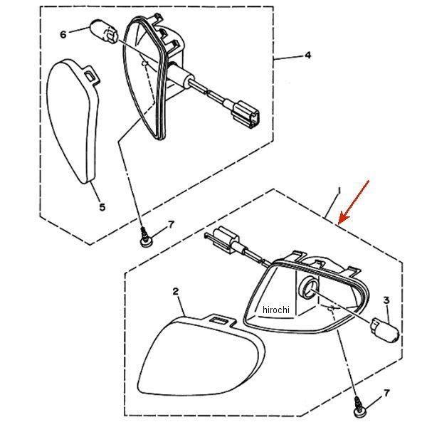 【メーカー在庫あり】 4JP-83310-00 ヤマハ純正 フロント ウインカー アセンブリ1 JP｜hirochi｜03