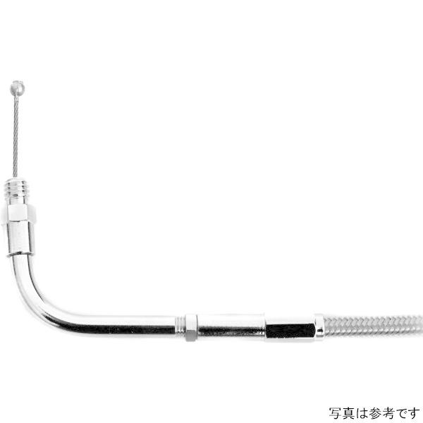 THU-52-70-140 サンダーバイク スロットルケーブル 125cm 95年以前 ハーレー BigTwin ステンレスメッシュ クリアコート HD店